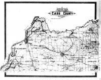 Cass County Outline Map Illinois, Cass County 1899